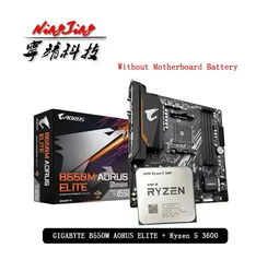 Kit Placa Mãe Gigabyte GA-B550M Aorus Elite + Ryzen 5 3600 | R$1345