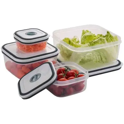 Conjunto de Potes Herméticos Electrolux, Ideal para armazenar alimentos - 4 peças