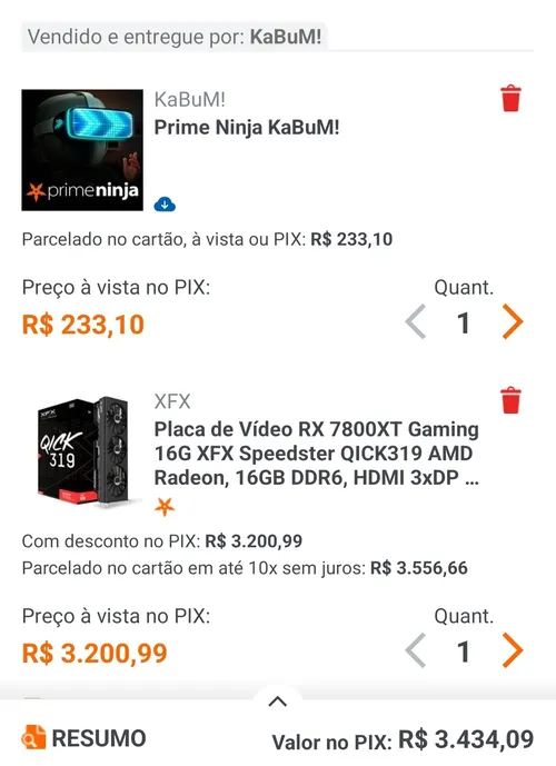 Imagem na descrição da promoção