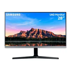 Monitor UHD Samsung 28" 4K, HDMI, Display Port, Freesync, Preto, Série UR550 - LU28R550UQLMZD