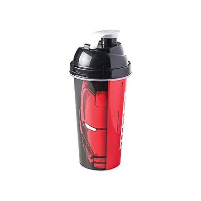 [Leve + Pague - R$8,77] Shakeira com Tampa Rosca e Misturador, 580 ml, Plasútil