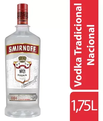 Vodka Destilada Smirnoff Garrafa 1,75l