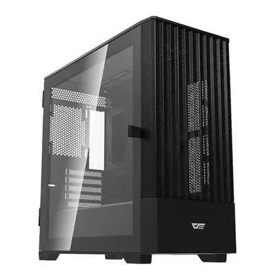 GABINETE GAMER AIGO DARKFLASH DK415M, MID-TOWER, LATERAL DE VIDRO, PRETO, DK415M-BK