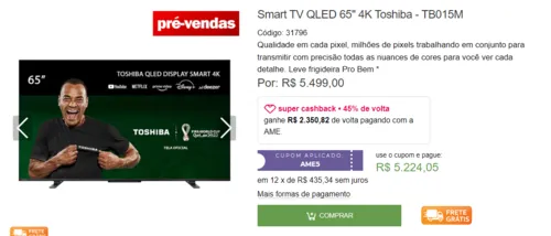 Imagem na descrição da promoção