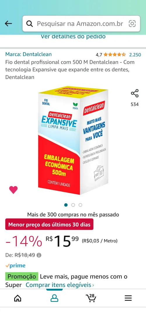 Imagem na descrição da promoção