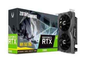 Placa de Vídeo Zotac Gaming NVIDIA GeForce RTX 2060, 6GB, GDDR6 - ZT-T20600H-10M