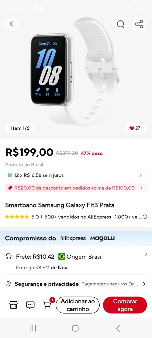 Imagem na descrição da promoção