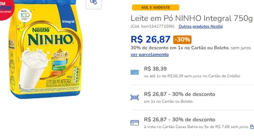 Imagem na descrição da promoção