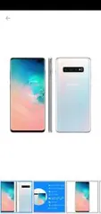 (Clube da lu) Smartphone Samsung Galaxy S10+ 128GB Branco 4G - 8GB RAM Tela 6,4” Câm. Tripla + Câm. Selfie Dupla