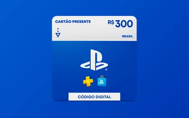 R$300 PlayStation Store - Cartão Presente Digital [Exclusivo Brasil] | Hype Games