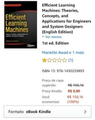 eBook Grátis: Efficient Learning Machines: Theories, Concepts, and Applications for Engineers and System Designers (English Edition)