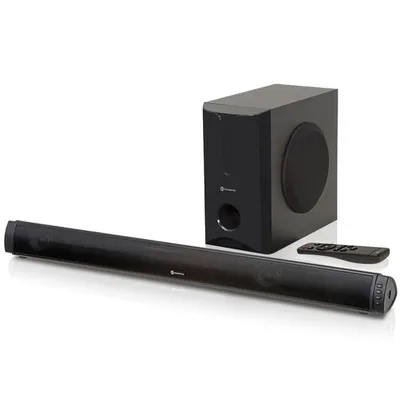 Soundbar 2.1 Canais Bluetooth 180W RMS com Subwoofer e USB | GoldenTec