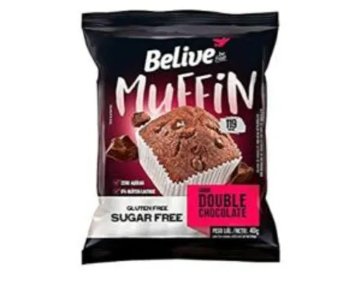 Muffin chocolate zero açúcar, sem gluten, sem lactose 40g | R$1,42