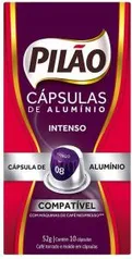 Cápsulas de Café Lungo 8 Pilão com 10 Cápsulas - 3 unidades: R$11 Cada - Prime