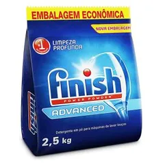 Detergente em Pó Para Lava Louças Finish Advanced, 2,5kg | R$70