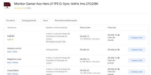 Imagem na descrição da promoção