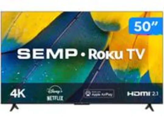 Smart TV 50” 4K UHD LED Semp RK8600 Wi-Fi