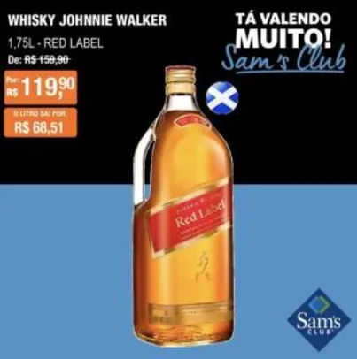 [SamsClub] Whisky RedLabel 1.75 L | R$120