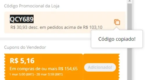 Imagem na descrição da promoção