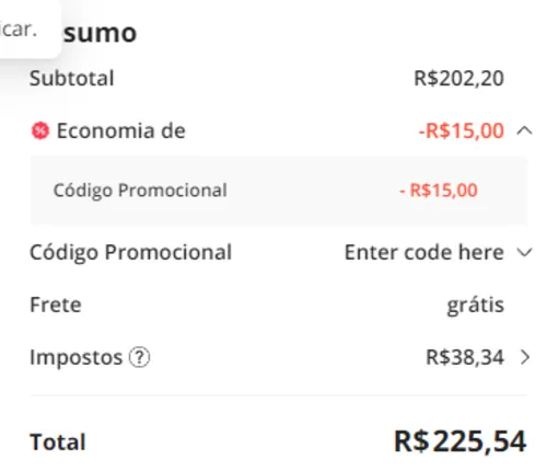 Imagem na descrição da promoção