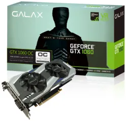 Placa de Vídeo Galax GeForce Gtx 1060 Oc - 3Gb Ddr5 - R$ 854