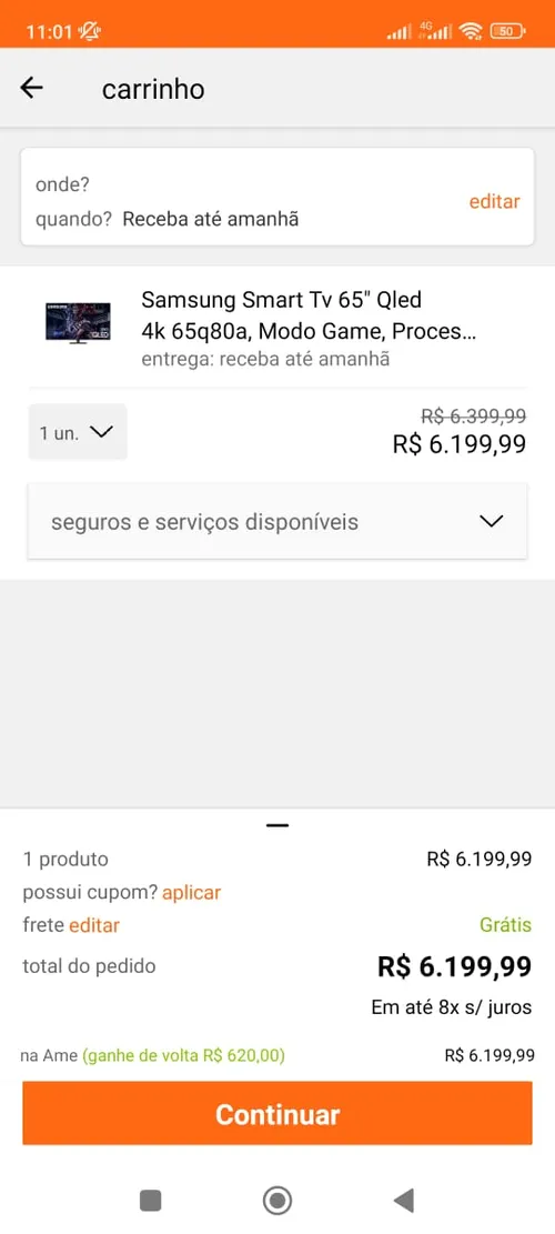 Imagem na descrição da promoção