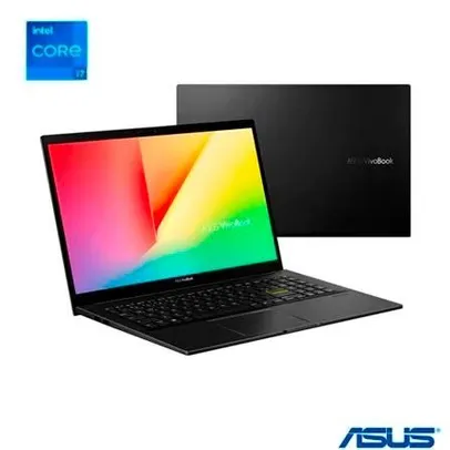 Notebook Asus VivoBook 15, Intel Core i7-1165G7- 11ªgeração,16GB, 512GB SSD,Tela FHD | R$ R$ 5400