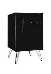 Frigobar Brastemp retrô BRA08 74 L preto - R$1260