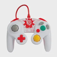 [APP/AME 89] Controle com fio PowerA Gamecube Mario Red para Nintendo Switch 