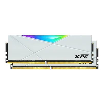 Memória DDR4 XPG Spectrix D50, 32GB (2x16GB), 3200Mhz, RGB, White, AX4U320016G16A-DW50