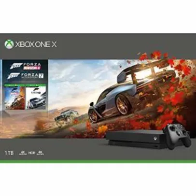Xbox One X + Forza Horizon 4 + Forza 7 - R$ 2390