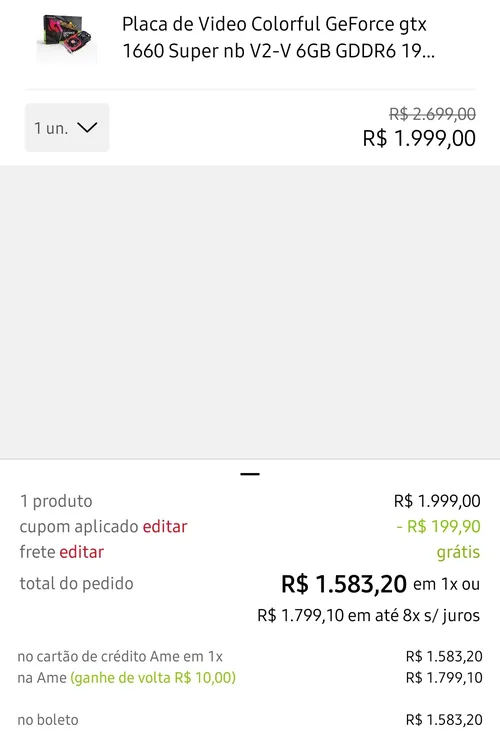 Imagem na descrição da promoção