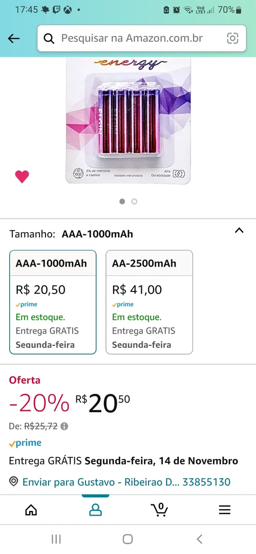 Imagem na descrição da promoção