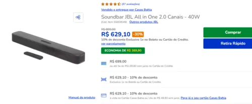 Imagem na descrição da promoção