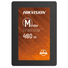 SSD Hikvision Minder, 480GB, Sata III, Leitura 550MBs e Gravação 470MBs, HS-SSD-Minder(S)/480G