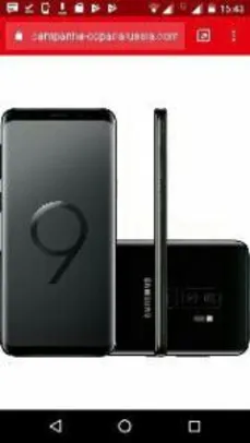 Smartphone Samsung Galaxy S9 SM-G9600ZKKZTO 128GB Preto Tela 5.8" Câmera 12MP Android 8.0 R$2974,54