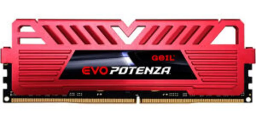 Memória DDR4 Geil Evo Potenza, 8GB 3200MHz, Red, GAPR48GB3200C16ASC