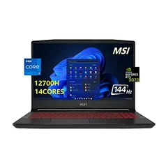 Notebook MSI 2022 GL66 15.6" FHD 144Hz Gaming 12th Intel Core i7-12700H - RTX 3070,32GB RAM,2TB SSD