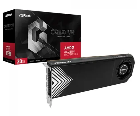 Placa De Vídeo ASRock AMD Radeon RX 7900 XT Creator, 20GB, GDDR6, FSR, Ray Tracing, 90-GA54ZZ-00UANF