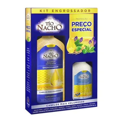 Kit Shampoo Tio Nacho Engrossador 415ml + Condicionador 200ml