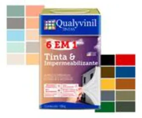 Tinta Emborrachada Parede 6 em 1 Acrilico Qualyvinil 18lt