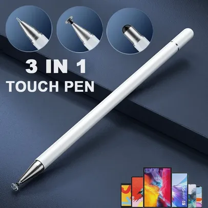 Caneta Stylus 3 em 1 para iOS e Android 