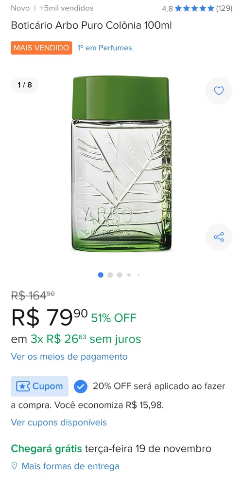 Imagem na descrição da promoção