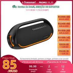 [DoBrasil/Gpay] Caixa de Som Tronsmart Bang 60W, Bluetooth 5.3