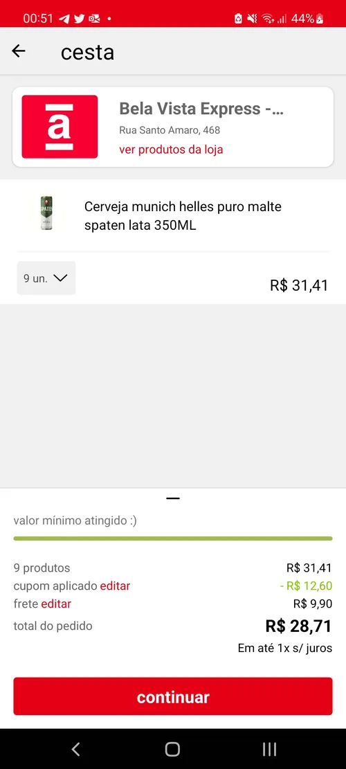 Imagem na descrição da promoção