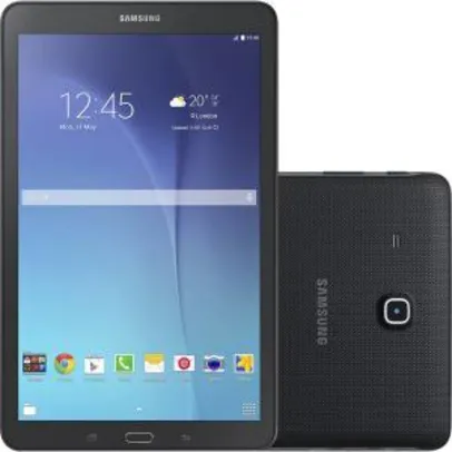 Tablet Samsung Galaxy Tab E T560 8GB Wi-Fi Tela 9.6" Android 4.4 Quad-Core - Preto - R$ 711