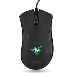 Mouse Gamer Ergonômico Razer RZ01 - 0085 DeathAdder - PRETO - R$95