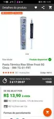 Pasta térmica Rise Silver Frost 5g | 14$