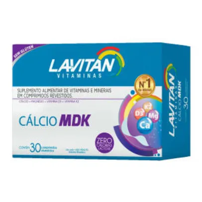 Suplemento Vitamínico Lavitan Cálcio MDK 30 Cápsulas | R$ 10