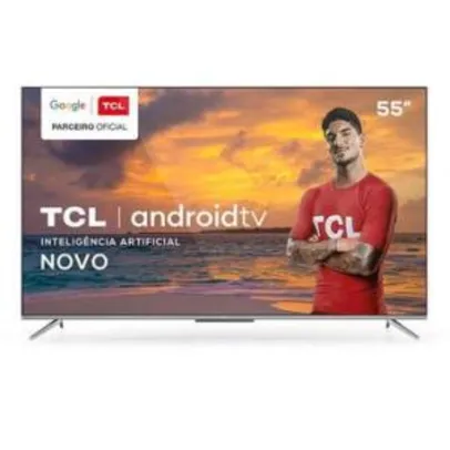Smart TV TCL LED Ultra HD 4K 55” Android TV com Google Assistant - 55P715 | R$2599